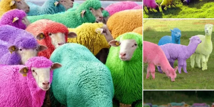 Rainbow Sheep: A Colorful Adventure into the Beauty of Nature’s Palette
